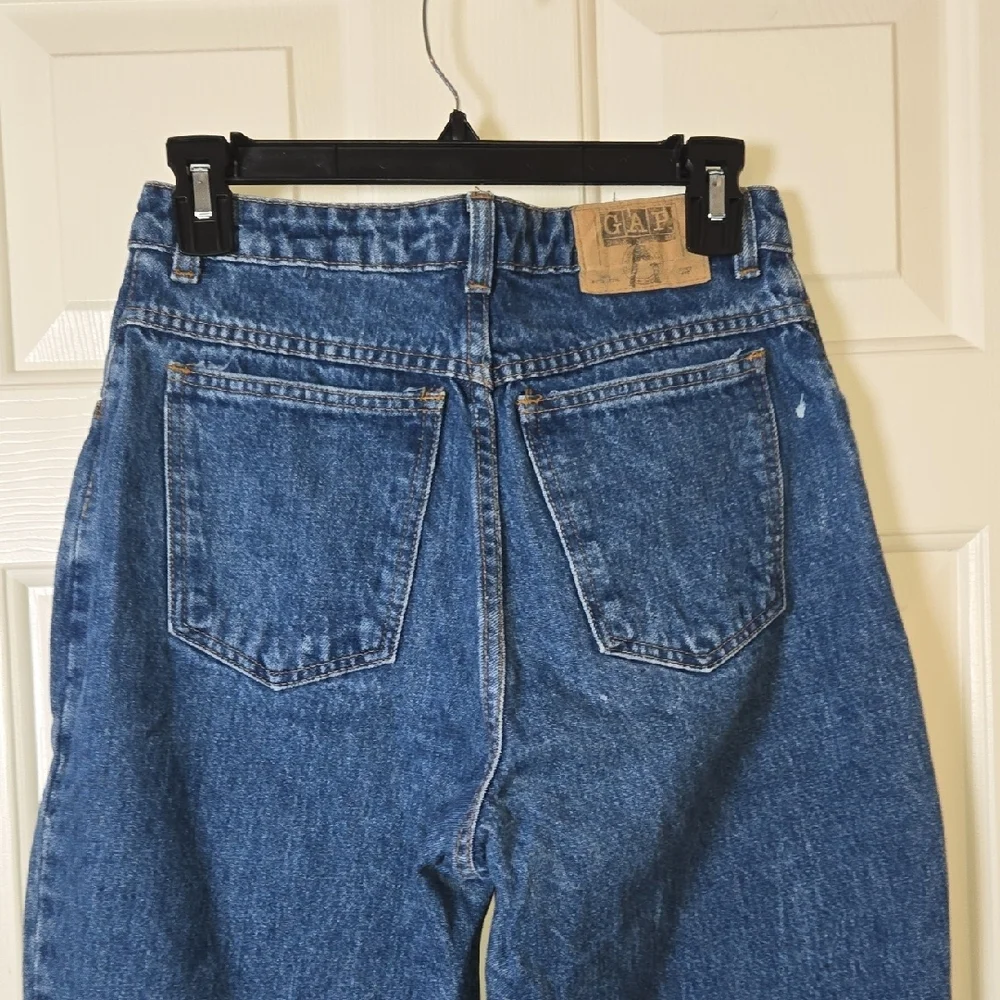 GAP Vintage WORK FORCE High Rise Jeans Classic OLD SCHOOL Made In USA 11-12 - Picture 6 of 17